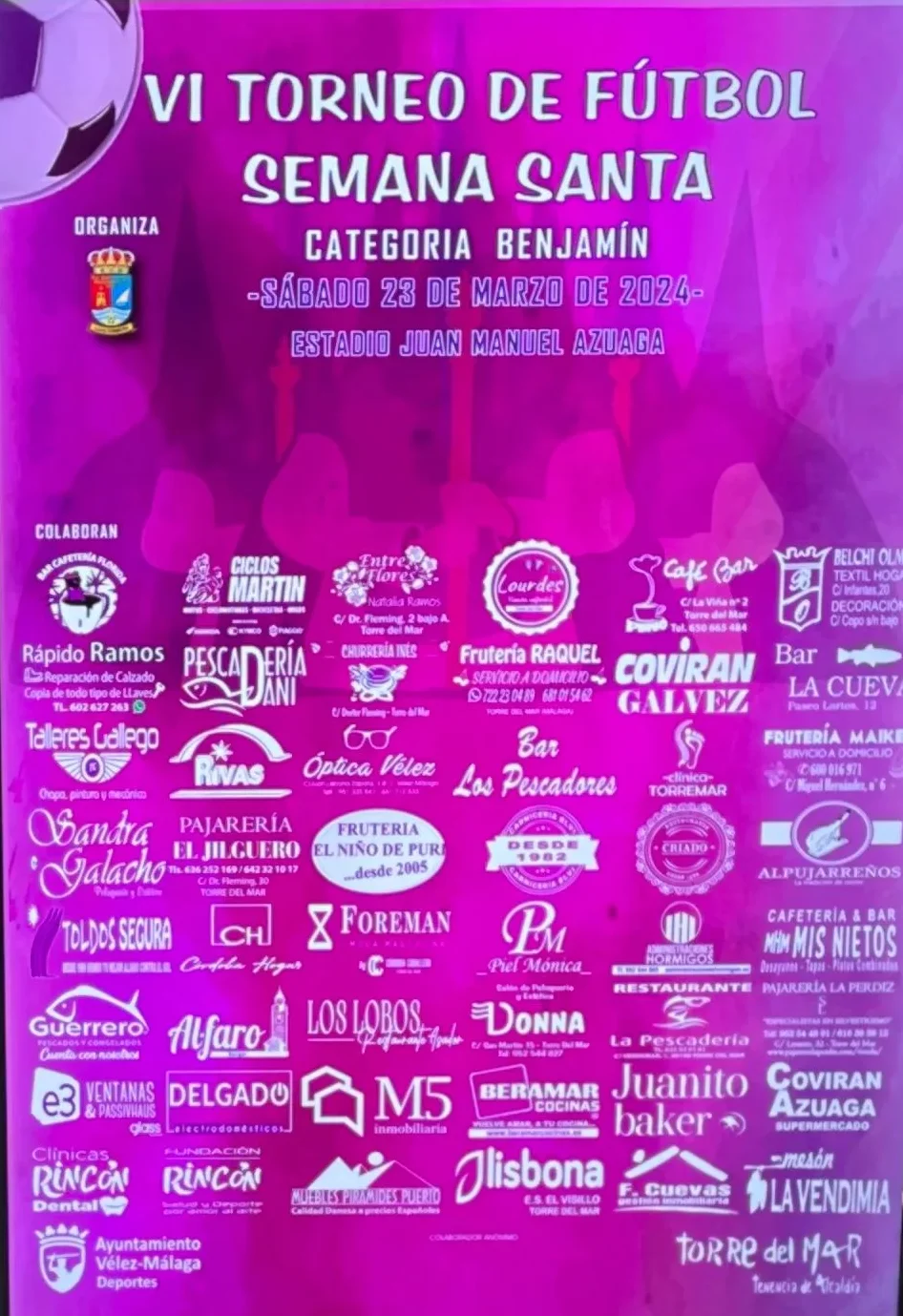 cartel VII torneo de Fútbol de Torre del Mar