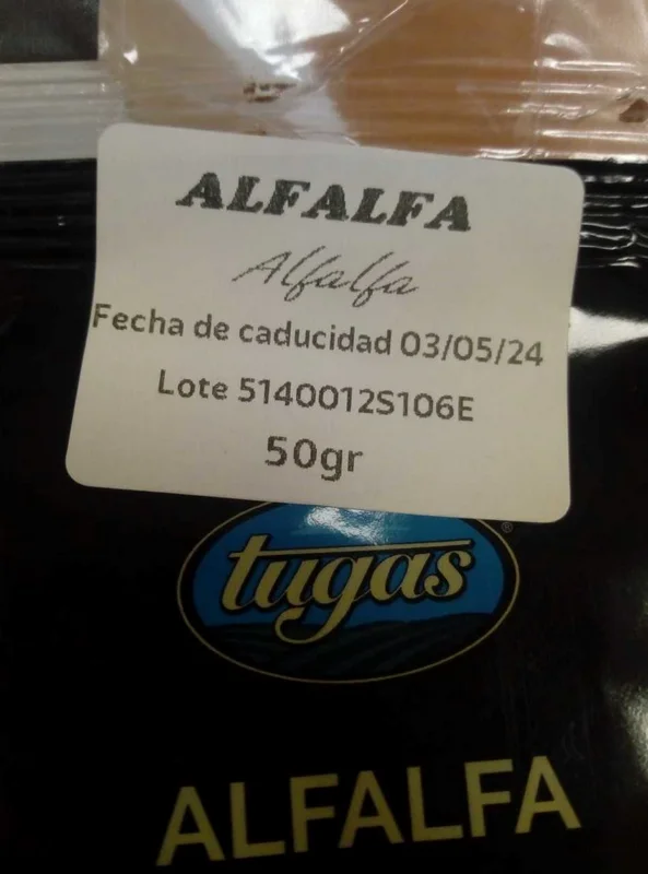 Alerta por presencia de Salmonella en brotes germinados de alfalfa procedentes de España (Ref. ES2024/208)