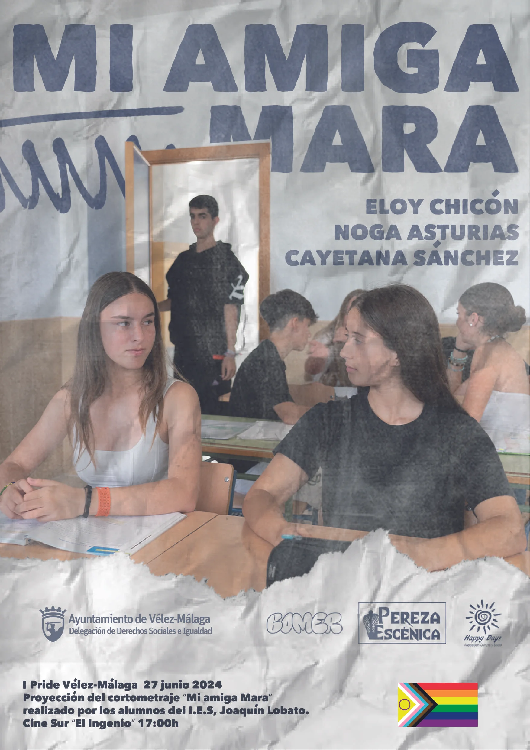 Vélez-Málaga celebra el día del Orgullo con la proyección de un cortometraje realizado por alumnos del IES Joaquín Lobato