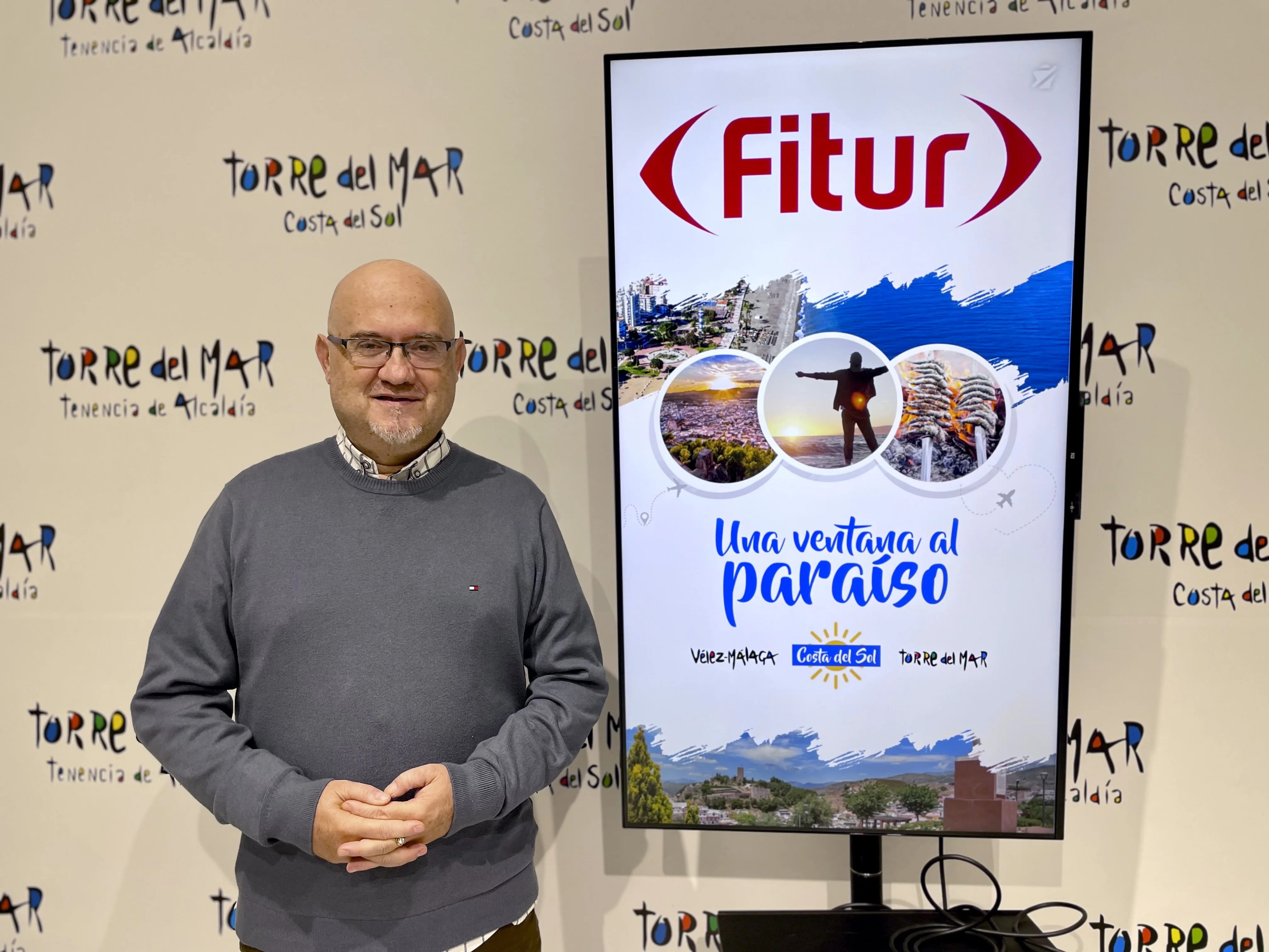 Fotografia de Jesús Pérez Atencia ante los medios de comunicacion el martes 30 de enero de 2024