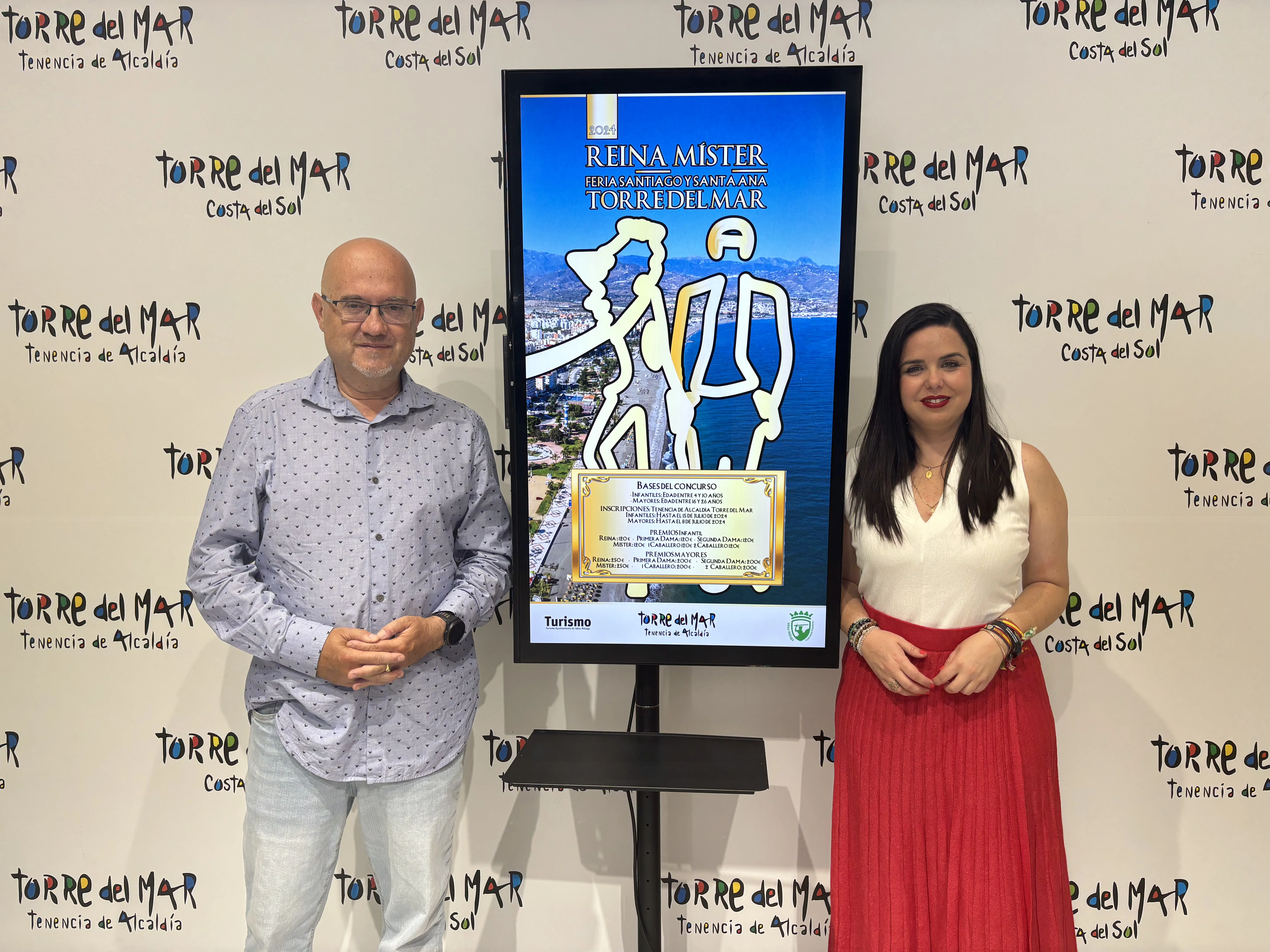 Torre del Mar abre el plazo de inscripción del certamen de Reina y Míster de la Feria de Santiago y Santa Ana