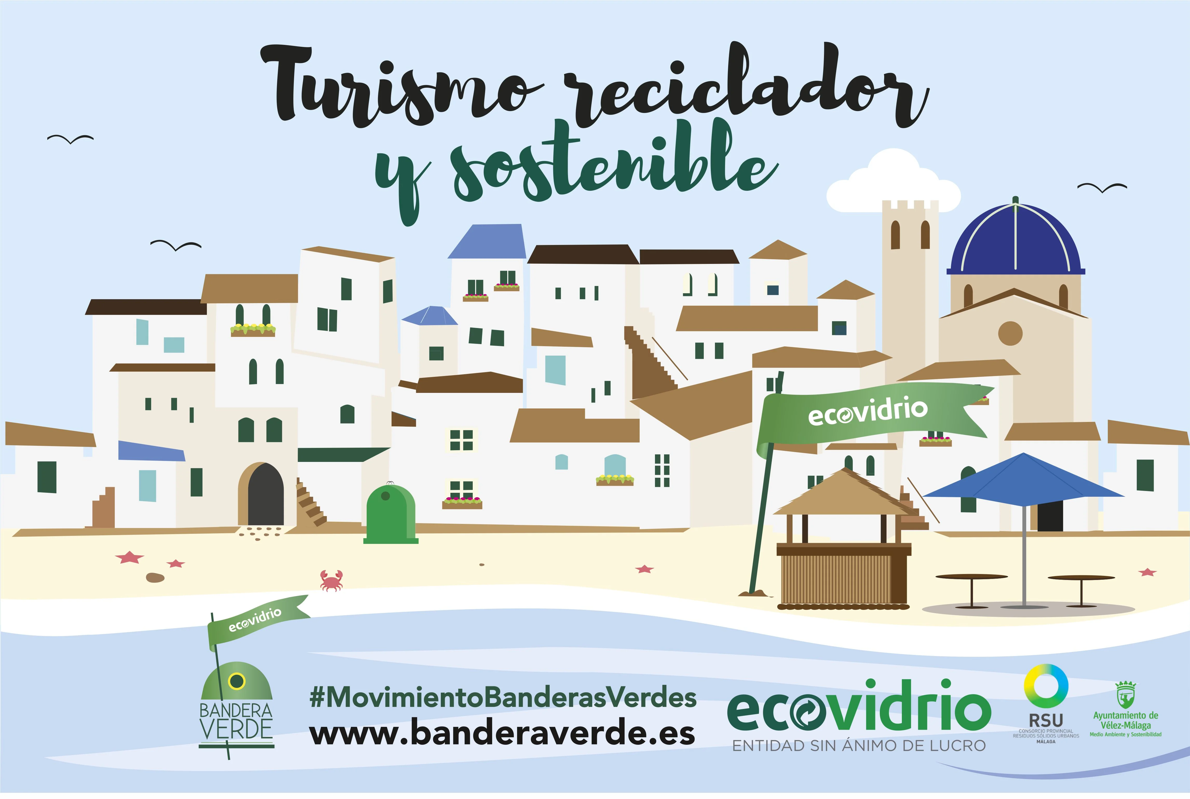 Vélez-Málaga fomenta la participación ciudadana en el reciclaje de vidrio con el sorteo de varios miniglús a lo largo del verano