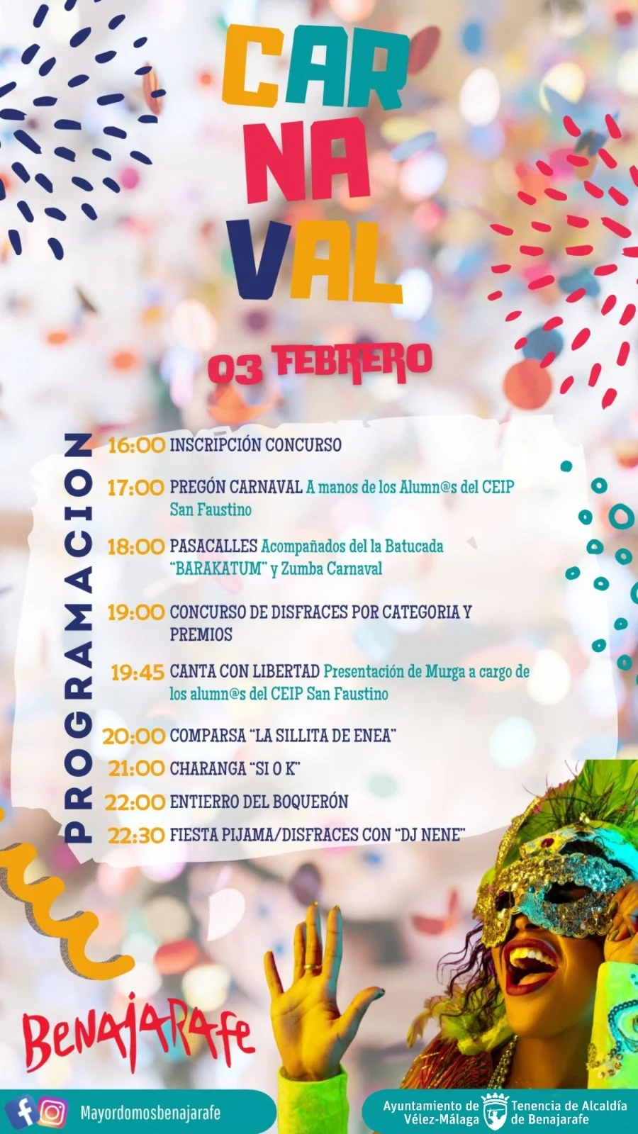 cartel del carnaval de benajarafe 2024