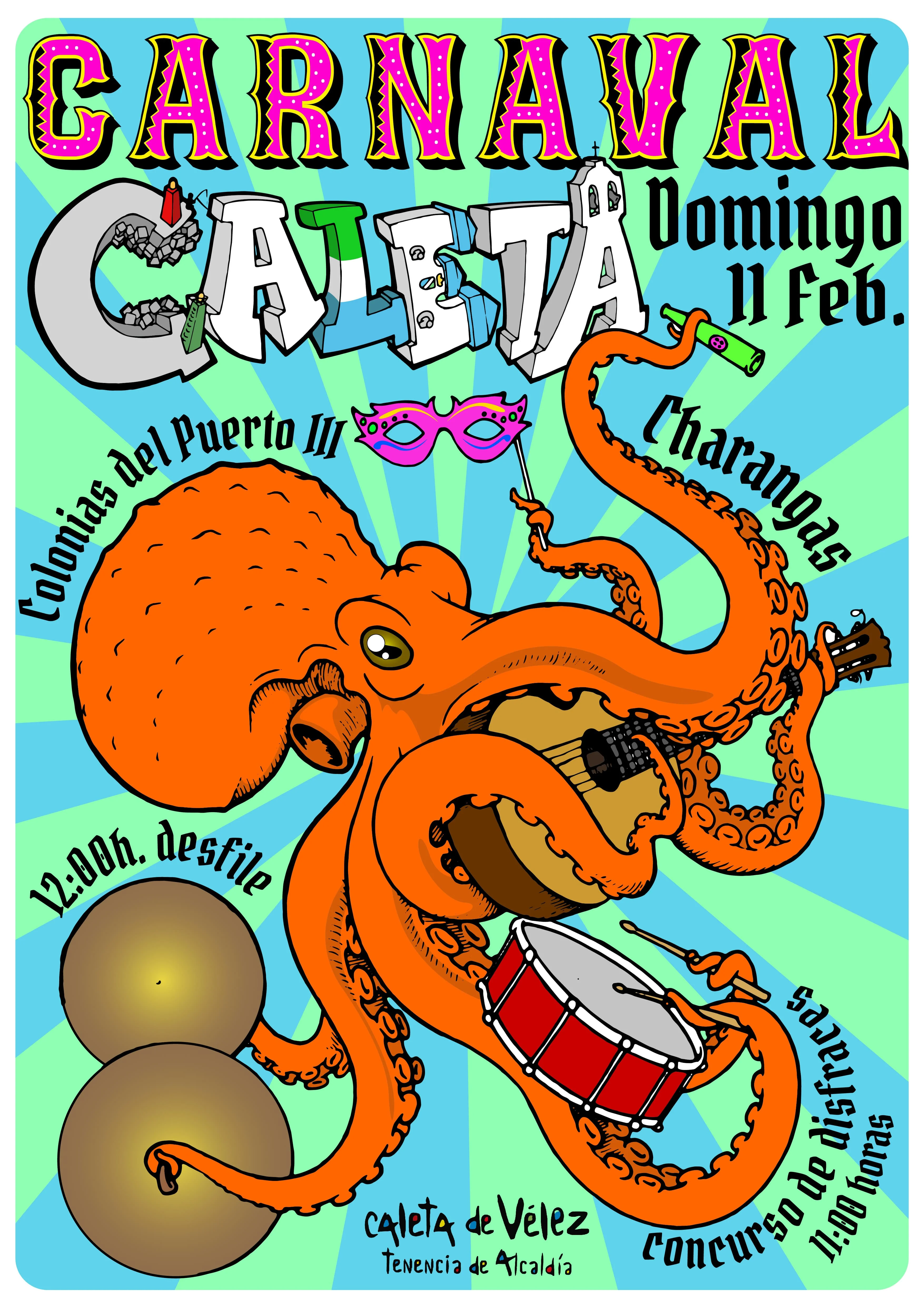 Cartel oficial del carnaval de la Caleta de Vélez 2024