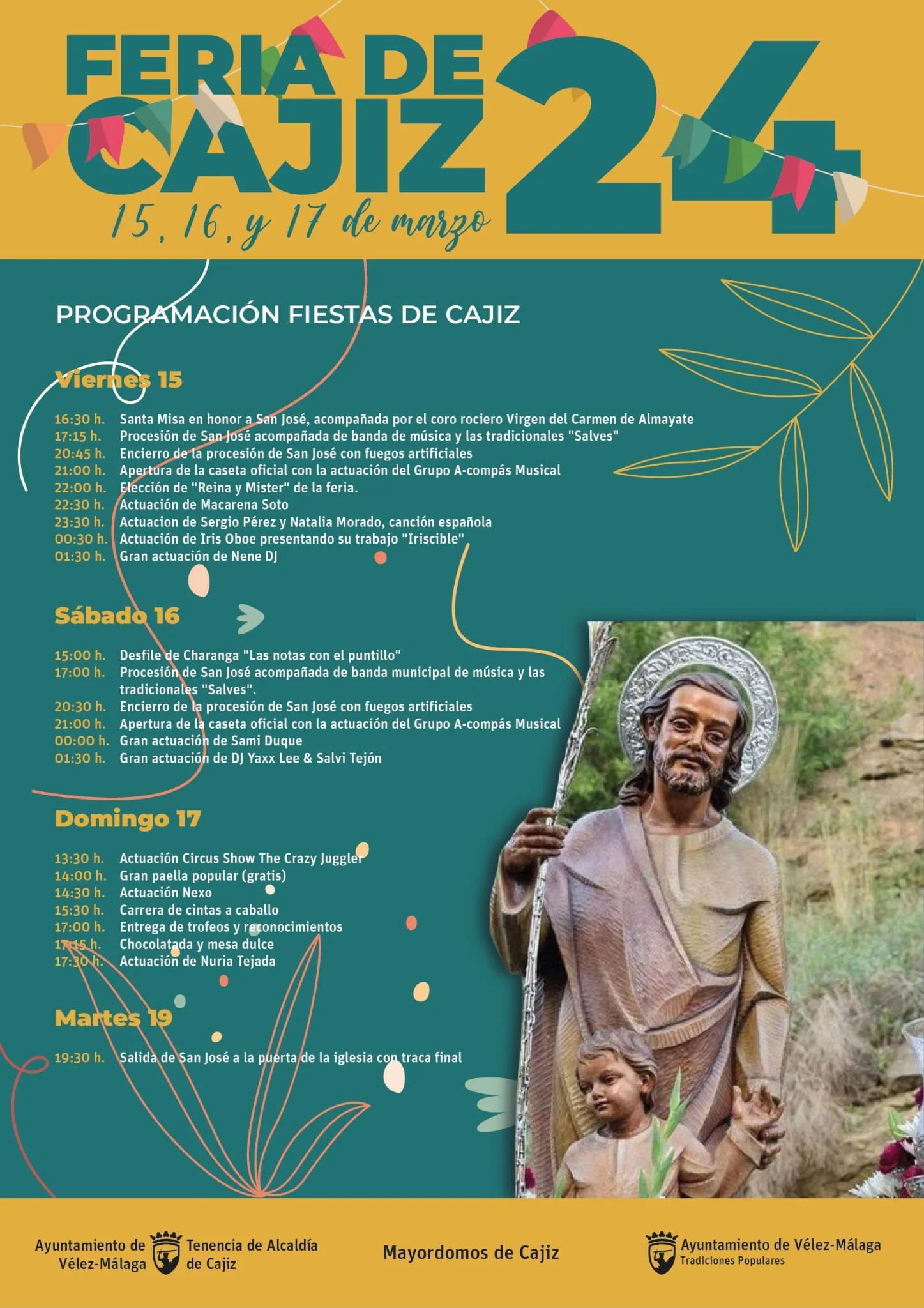 Cartel oficial feria Cajiz 2024