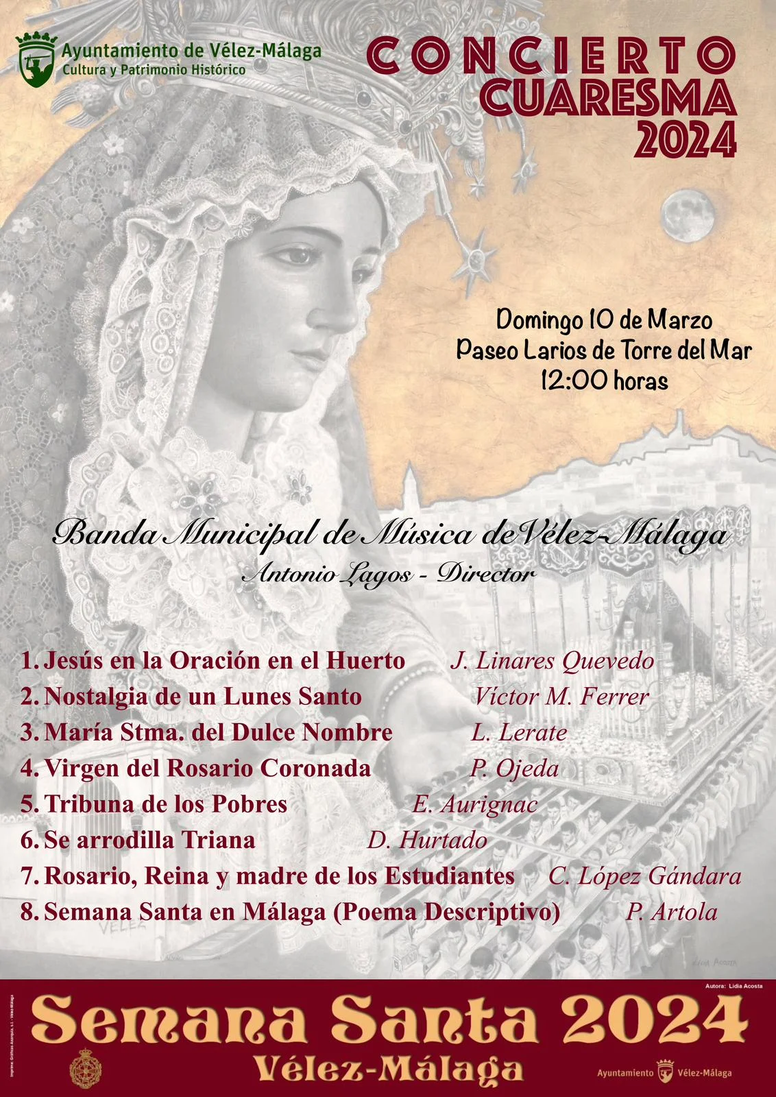 Conciero Cuaresma 2024 Torre del Mar - Semana Santa Vélez-Málaga 2024