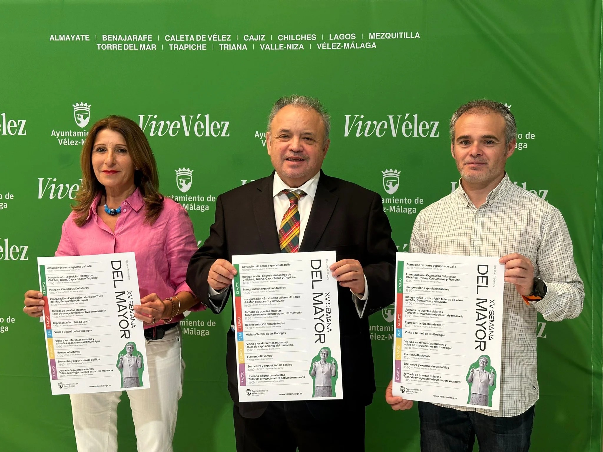 Vélez-Málaga celebra la XV Semana del Mayor desde el lunes 13 al viernes 17 de mayo