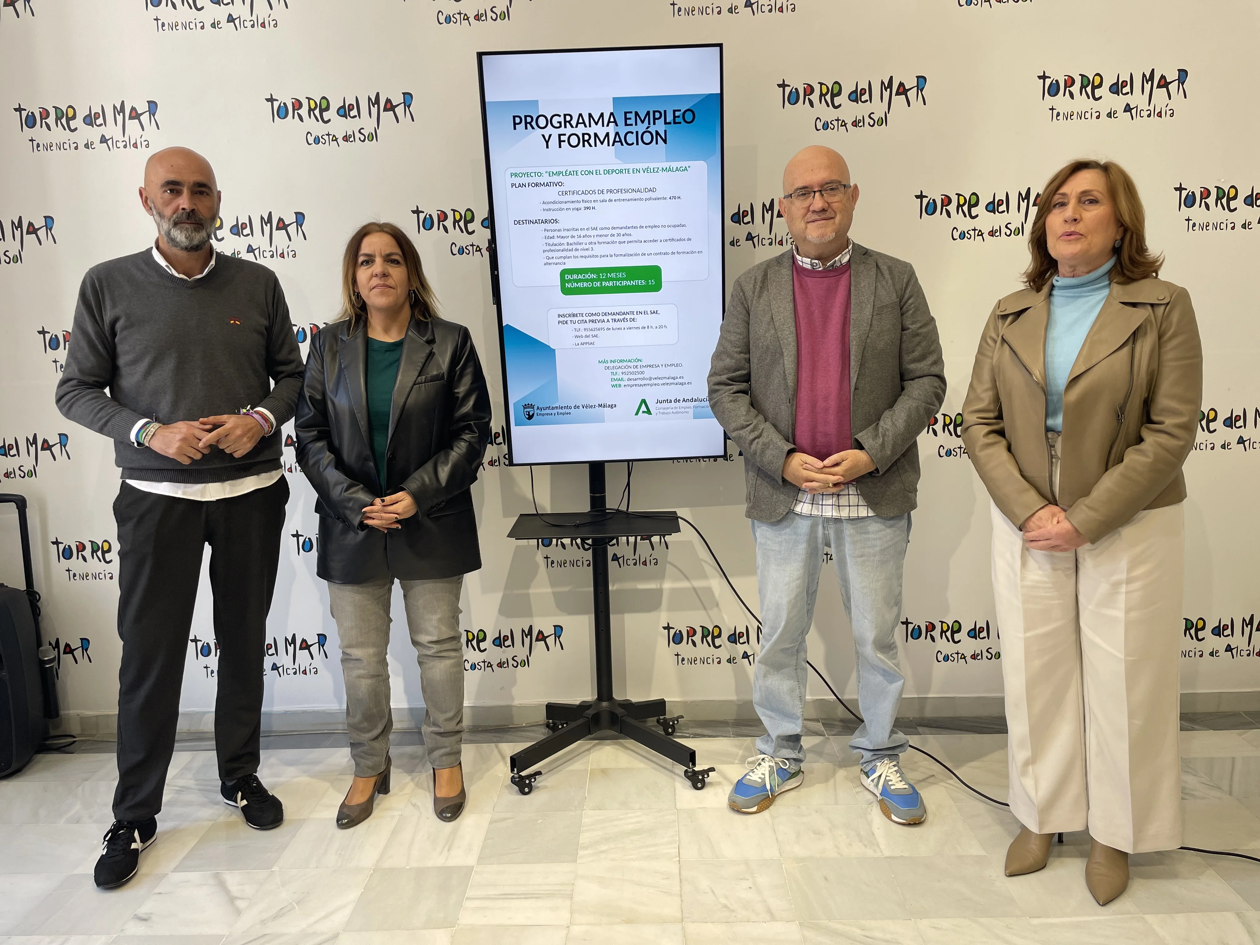 Vélez-Málaga presenta nuevos talleres de empleo remunerados en materia deportiva