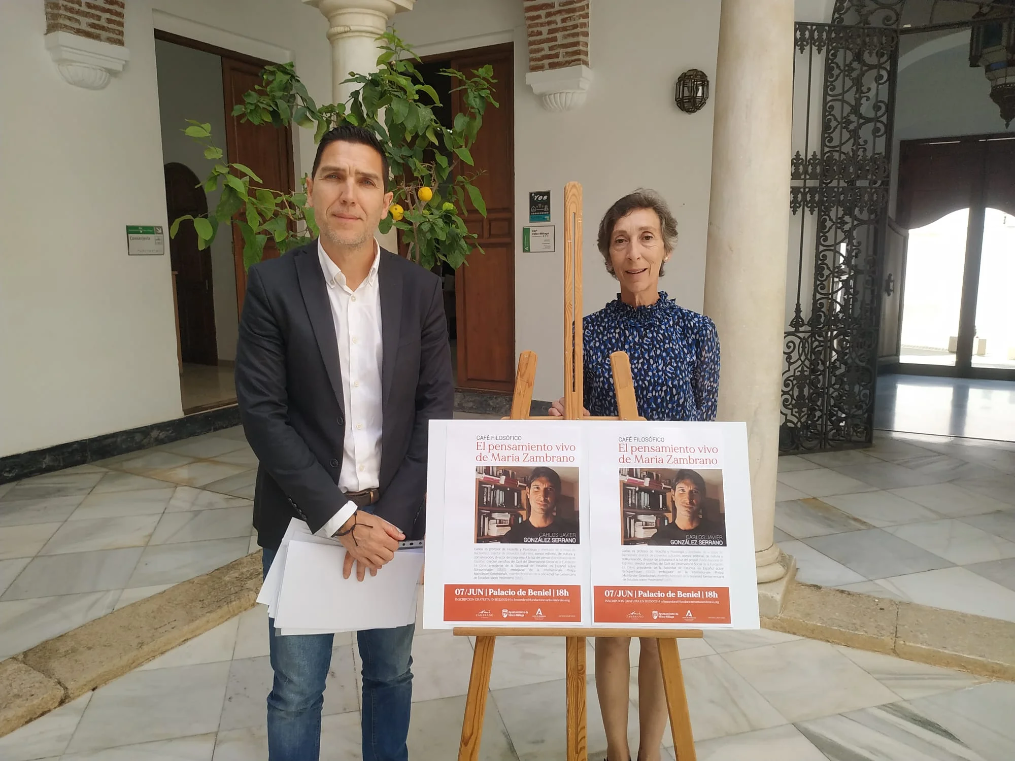 El Palacio de Beniel de Vélez-Málaga acogerá el 7 de junio los 'Cafés Filosóficos'