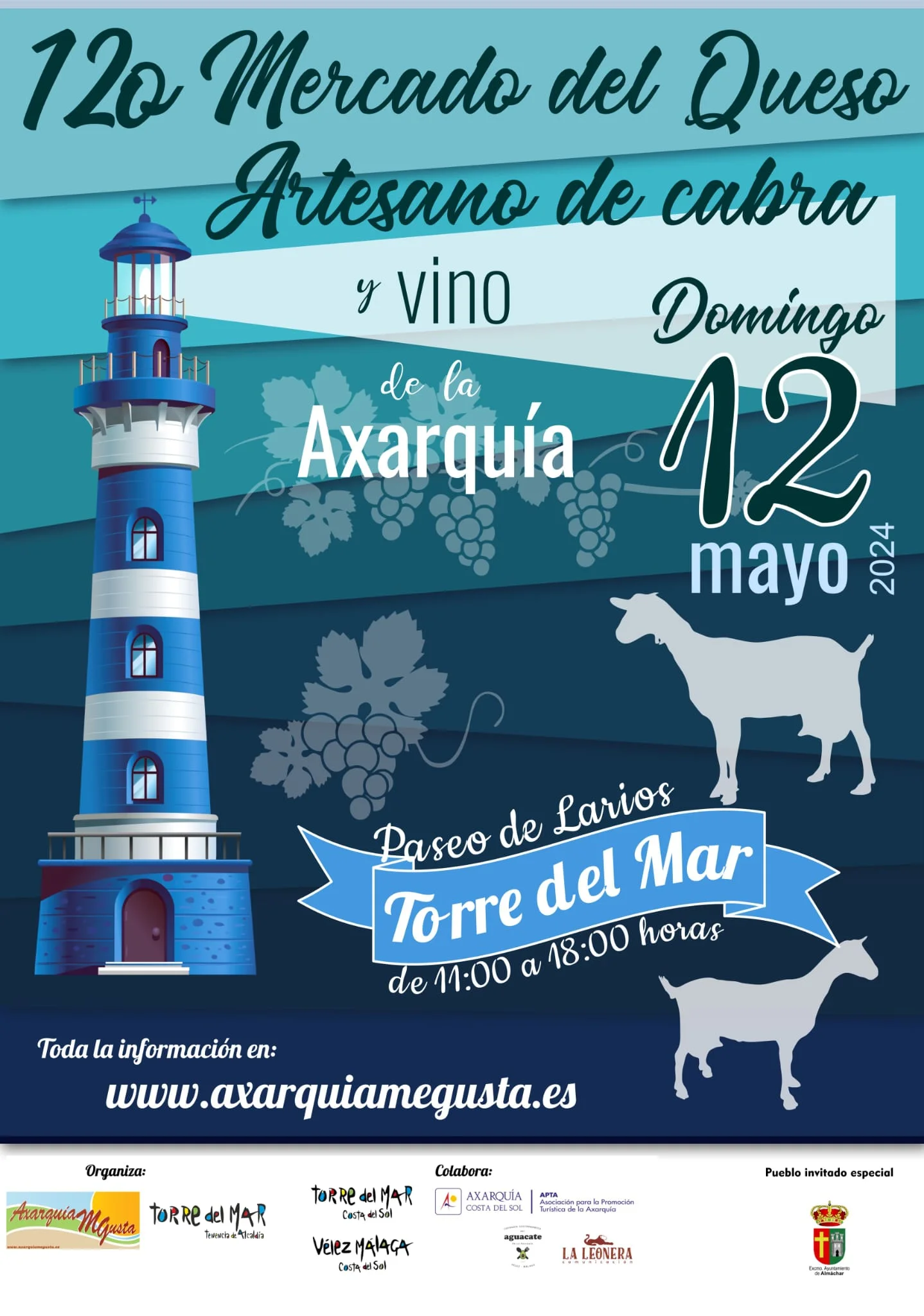 Torre del Mar celebra este domingo el Mercado de Queso Artesano de Cabra Malagueña y Vino de la Axarquía