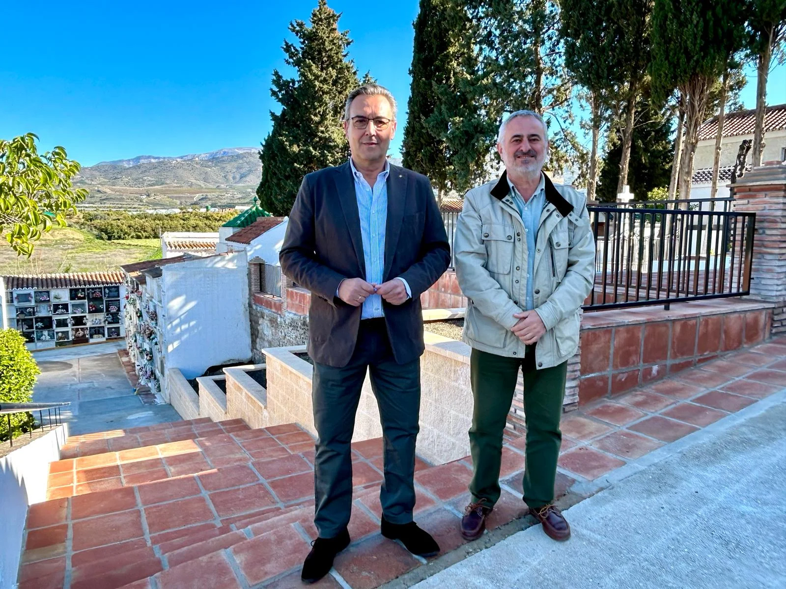 Manuel Gutiérrez junto a Jesús María Claros el 12 de marzo de 2023