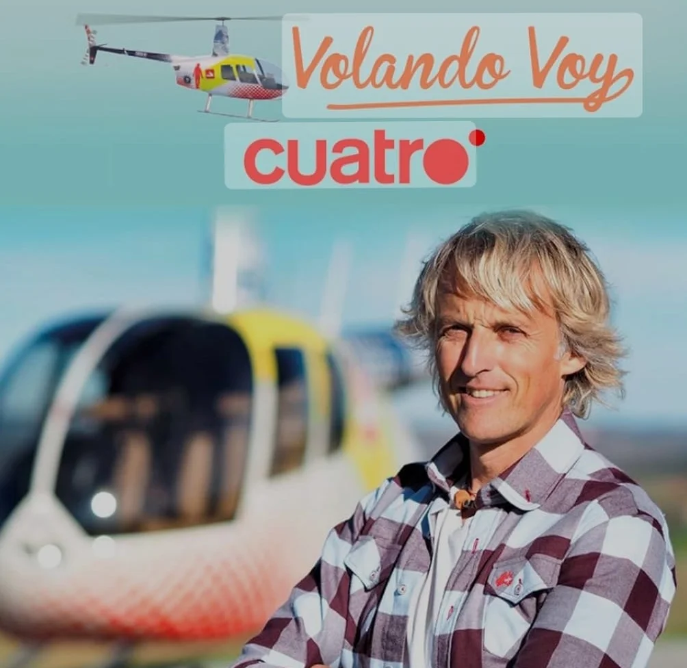 El programa de Cuatro 'Volando Voy' presentado por Jesús Calleja, visita con su helicóptero este pueblo de la Axarquía