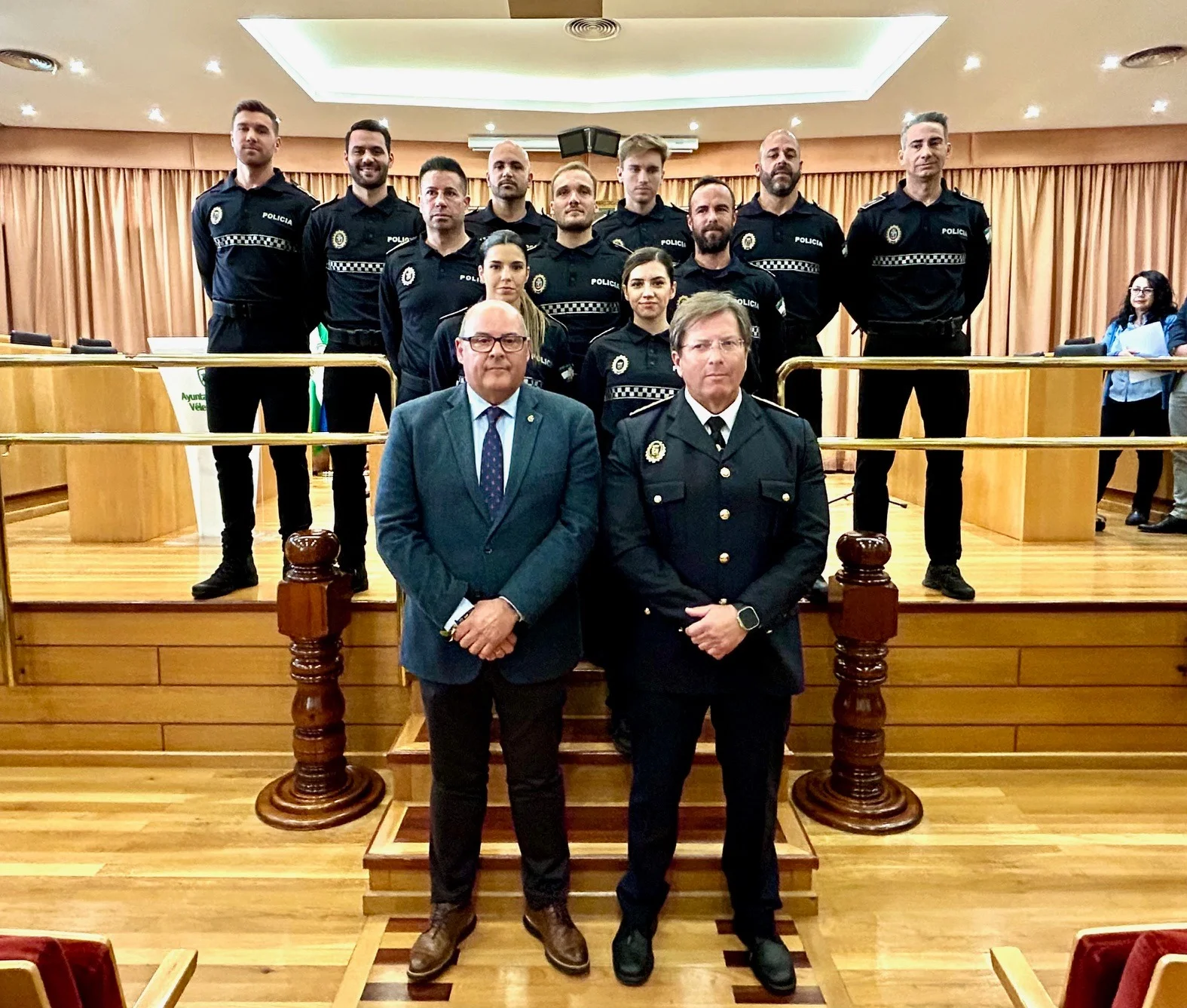 Imagen 11/03/2024 - Once nuevos agentes prestan juramento de su cargo y se incorporan a plantilla de la Policía Local de Vélez-Málaga