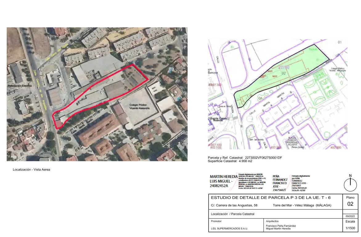 Ubicación nuevo LIDL Torre del Mar
