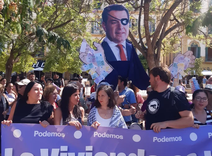 ione belarra en la manifestación 29 d junio 2024 en Málaga