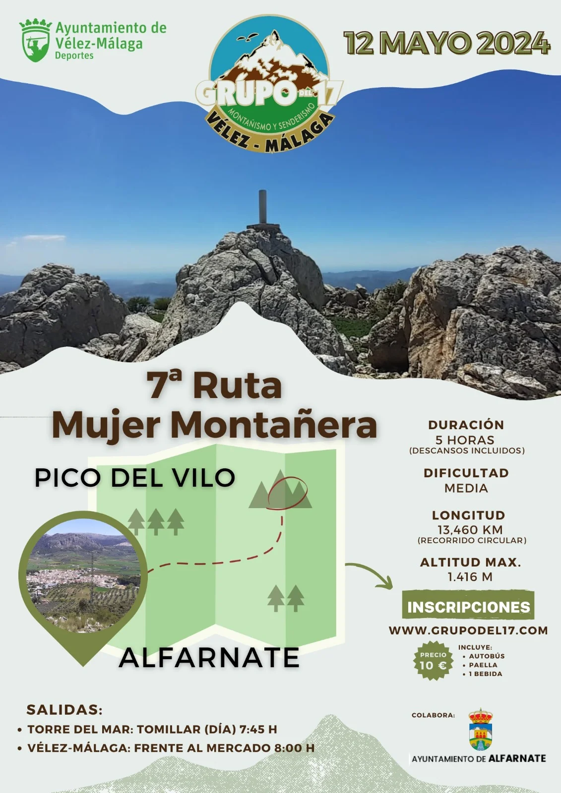 La Concejalía de Deportes presenta la VII edición de la Ruta Mujer Montañera, que se celebrará el 12 de mayo