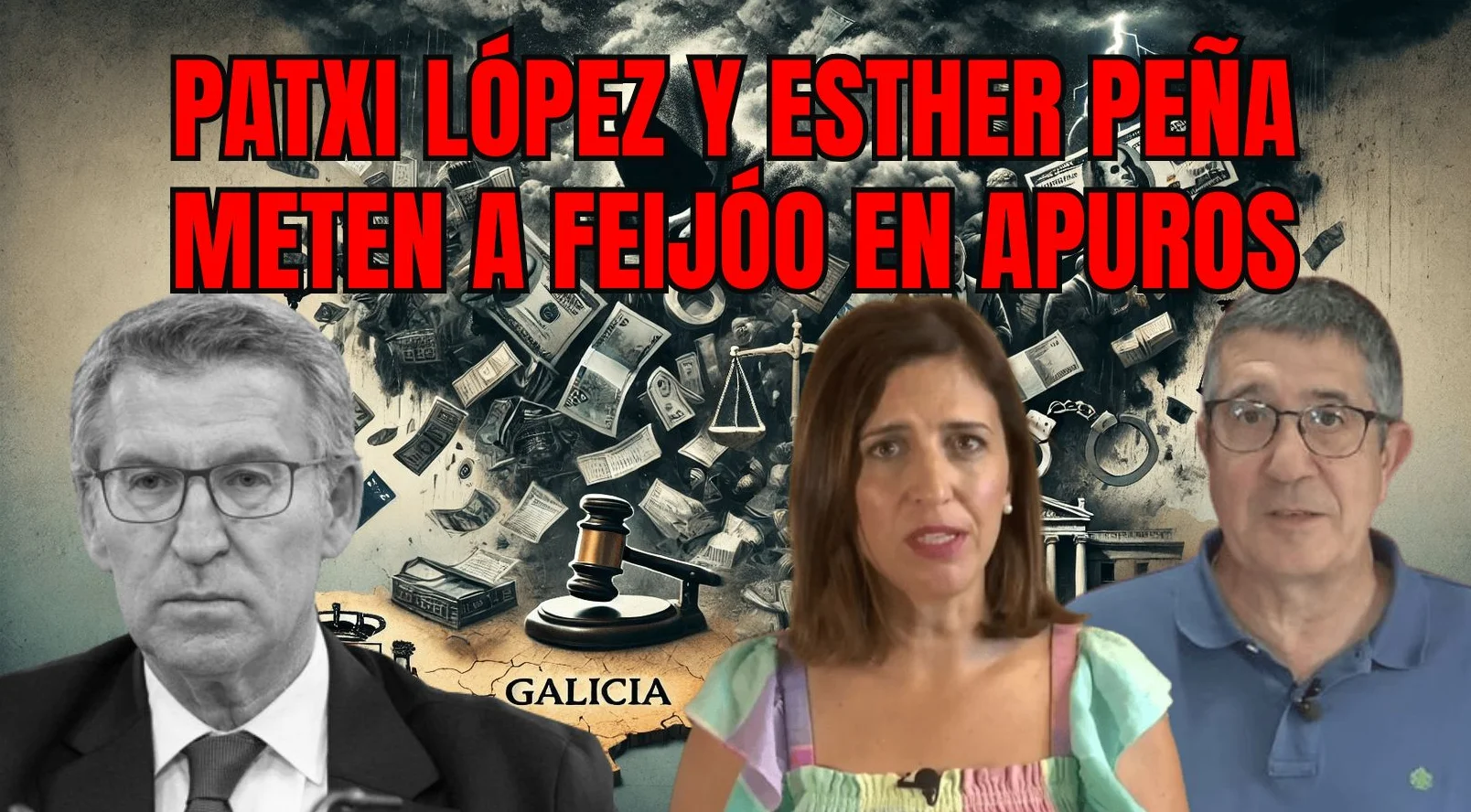 Esther Peña y Patxi López meten a Feijóo en apuros 