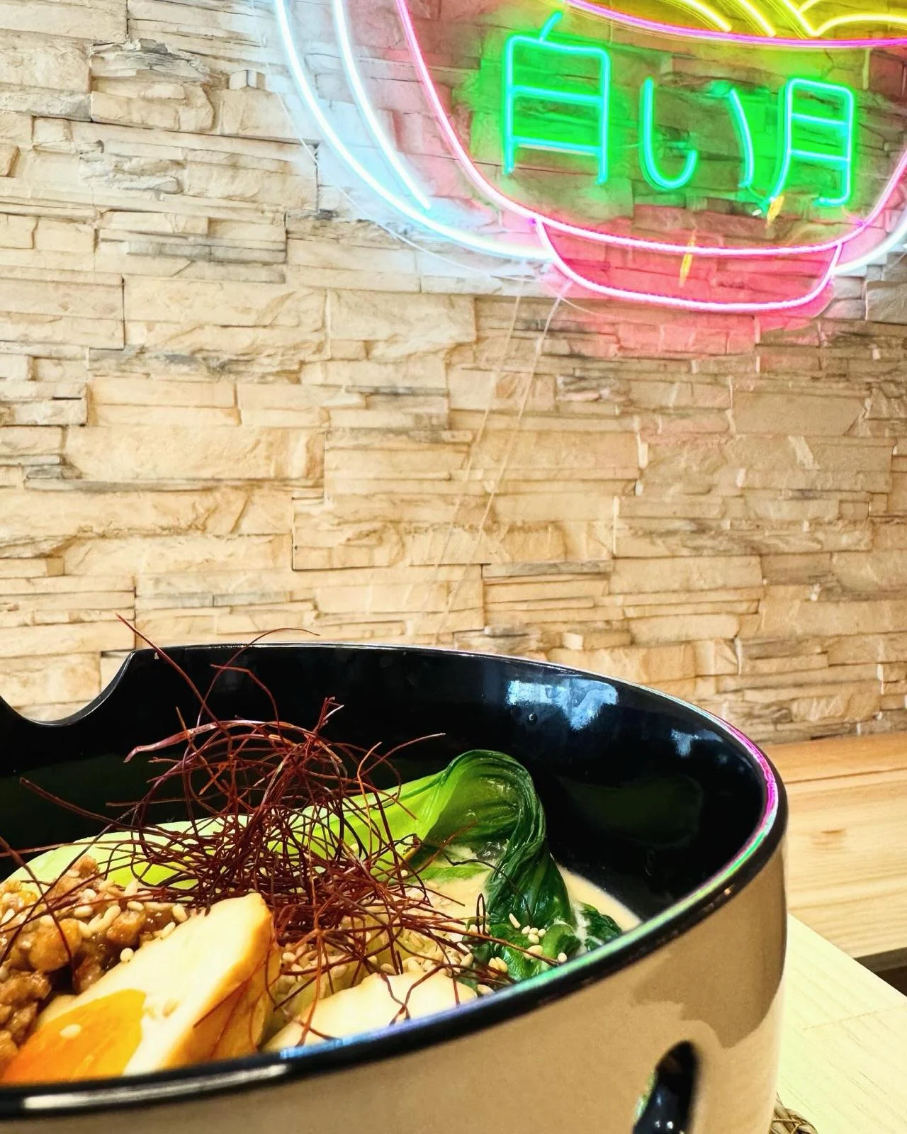 Ramen elaborado por la prestigiosa Chef Luna Blanco, en su Restaurante, Shiori Tsuki en Torre del Mar en febrero de 2024