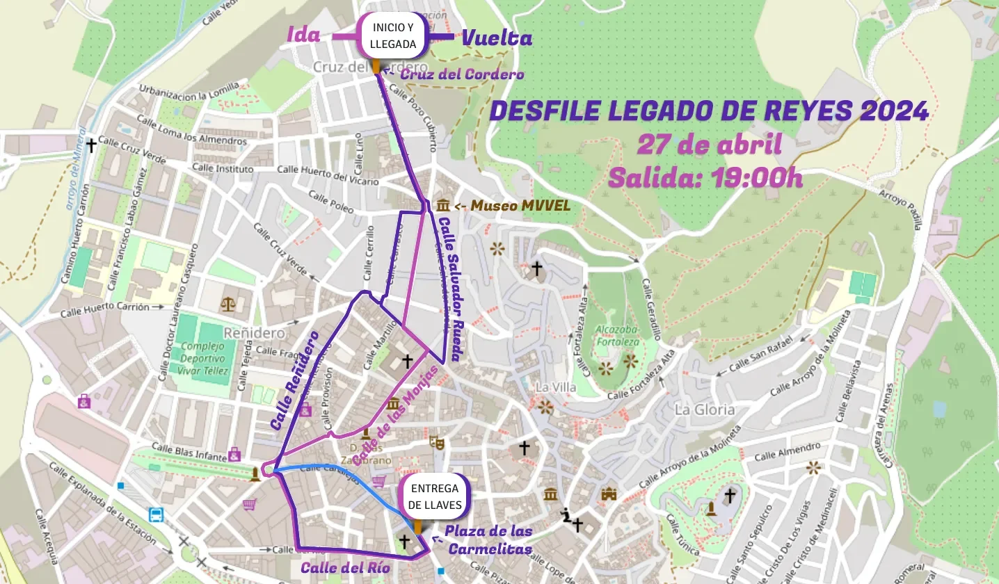 Consulta el Recorrido Legado de Reyes de Vélez-Málaga 2024