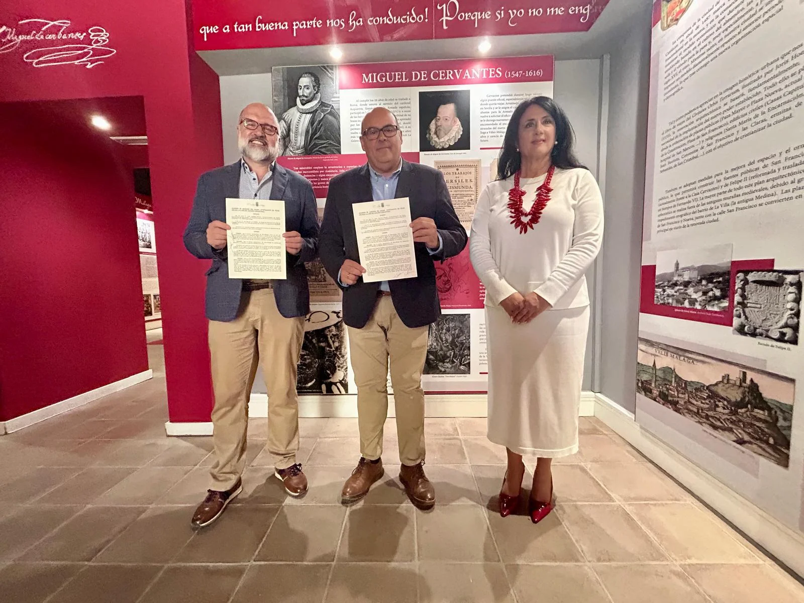 Vélez-Málaga se incorpora a la Red de Ciudades Cervantinas y pone en valor la figura de Miguel de Cervantes en la historia de nuestra ciudad