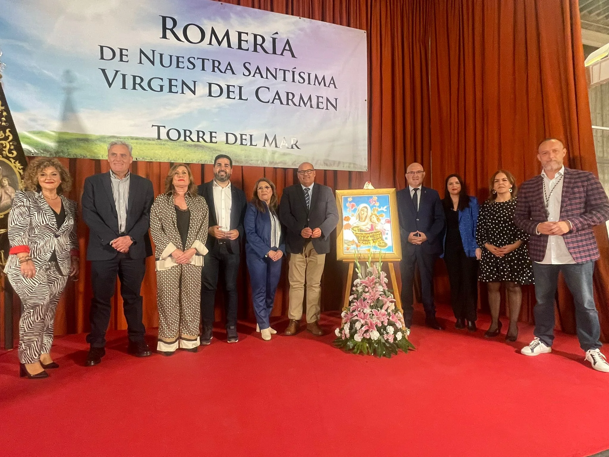 ASÍ, PSOE y VOX ausentes en la presentación del cartel de la romería de Torre del Mar 2024
