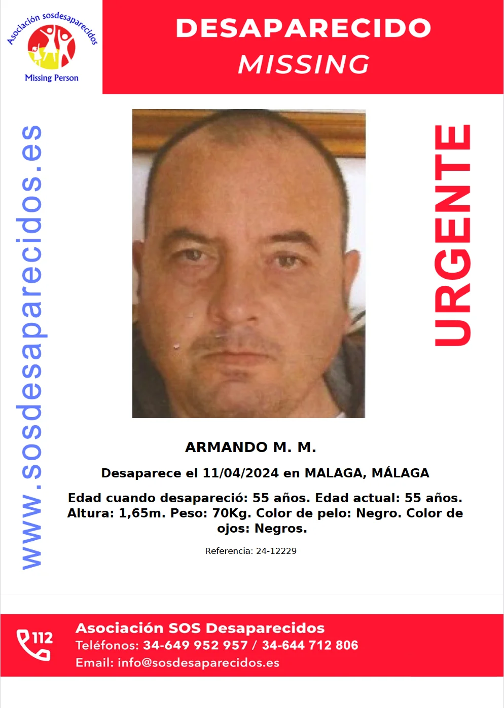 Buscan a un hombre desaparecido en Málaga desde el pasado 11 de abril