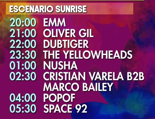 Sunrise Stage Weekend Beach viernes 05 junio 2024