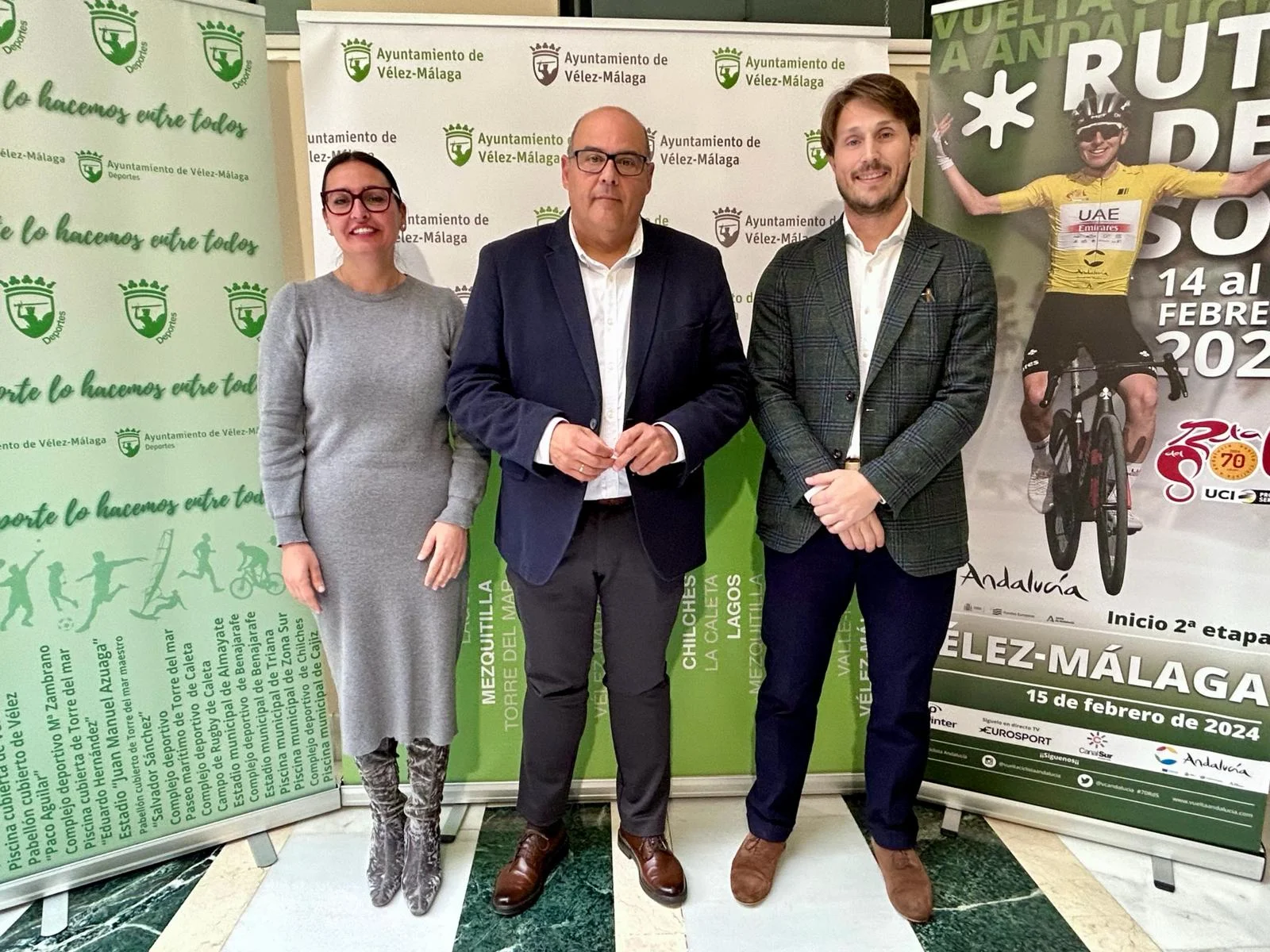 La segunda etapa de la Vuelta Ciclista a Andalucía ‘Ruta del Sol’ saldrá este jueves desde Las Naciones y pasará por el Centro de Vélez-Málaga 