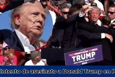Donald Trump herido de bala en un tiroteo mientras daba un mitin en Pensilvania