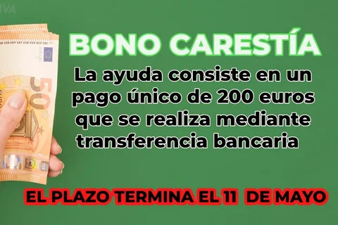Atención: Se agota el plazo para solicitar los 200 euros del Bono Carestía