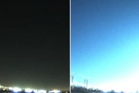 Impresionante bola de fuego sobre España y Portugal convierte la noche en día