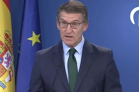 Feijóo en rueda de prensa el 9 de noviembre de 2023