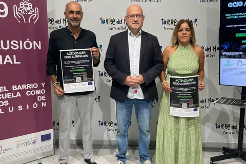 Juan García junto a Belén Zapata y Jesus Perez Atencia