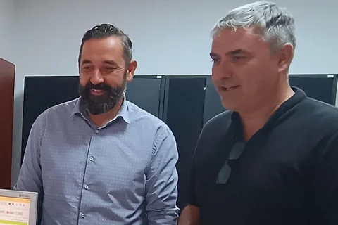 Raul Vallejo junto a Antonio Yuste