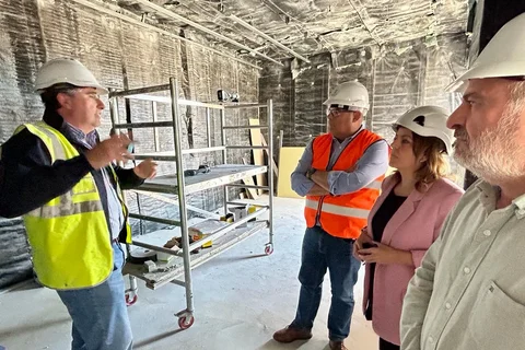 La Escuela Municipal de Música y Danza de Vélez-Málaga alcanza el ecuador de su construcción 