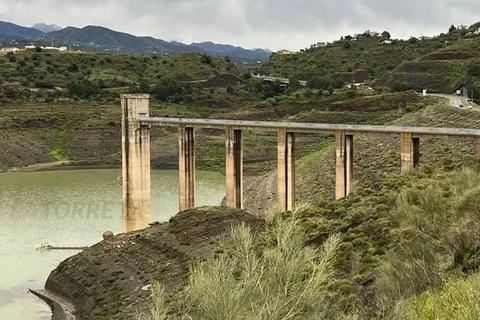 El Embalse de La Viñuela Supera los Niveles del Año Anterior con el 19,22% de su Capacidad