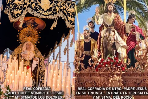 El paseo Larios de Torre del Mar volvera a exponer los Tronos de la Virgen de los Dolores y Pollinica