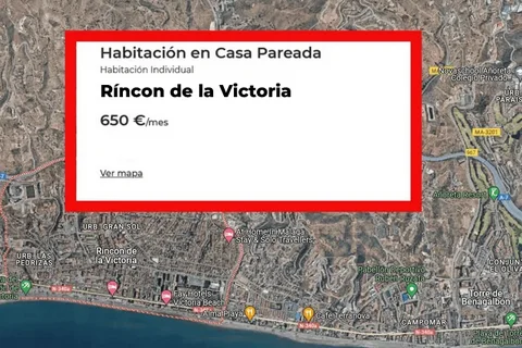 Un anuncio revela que el precio para compartir piso en Rincón de la Victoria alcanza los 650€ al mes más gastos
