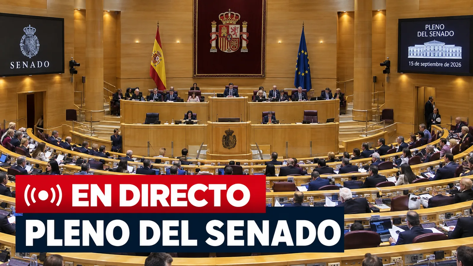 Sesión plenaria en el Senado.
