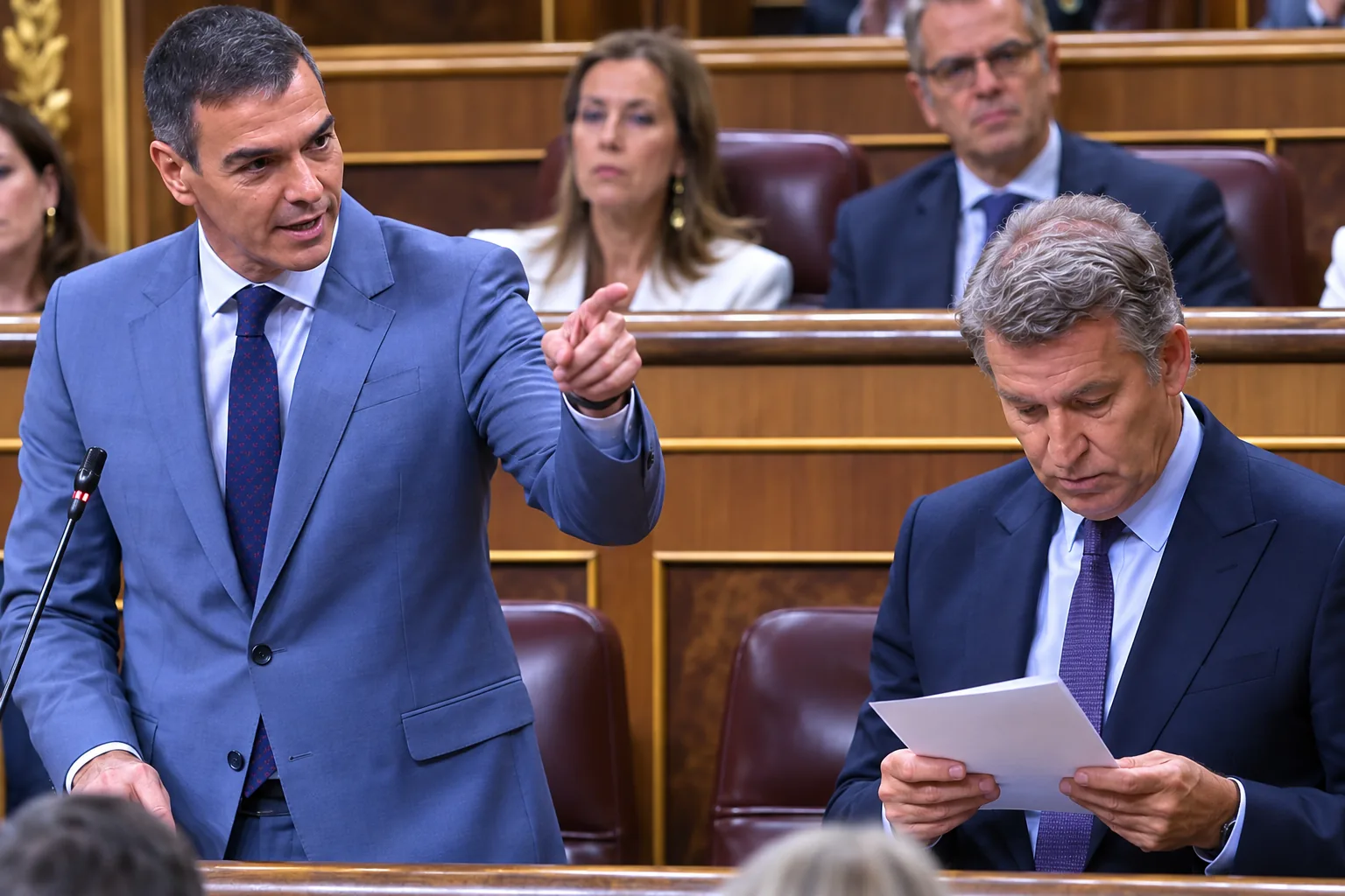 Pedro Sánchez vs Feijóo Sesión Control 16/9/26 pleno Congreso de los Diputados